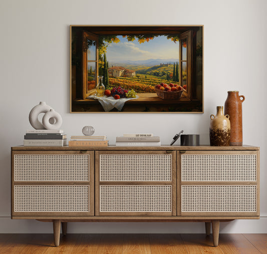 Autumn's Bounty Through Tuscan Windows