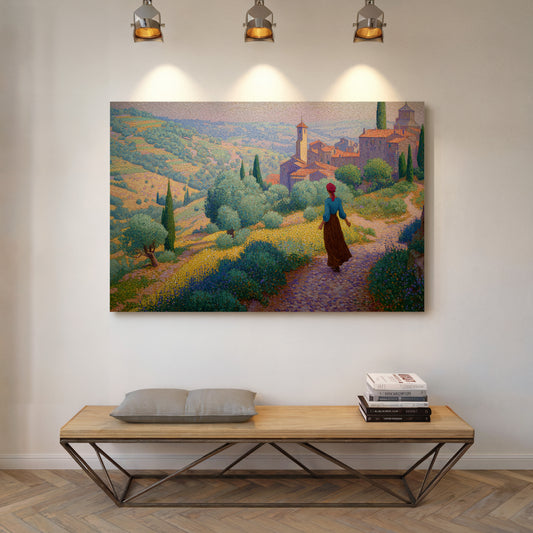 Tuscan Wildflowers Light Ancient Paths