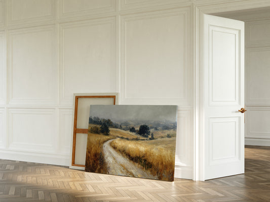Winding Path Through Golden Fields