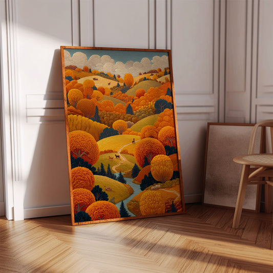 Rolling Hills Paint October's Symphony