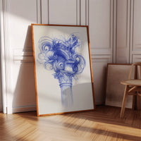 Corinthian Dreams In Cobalt Blue