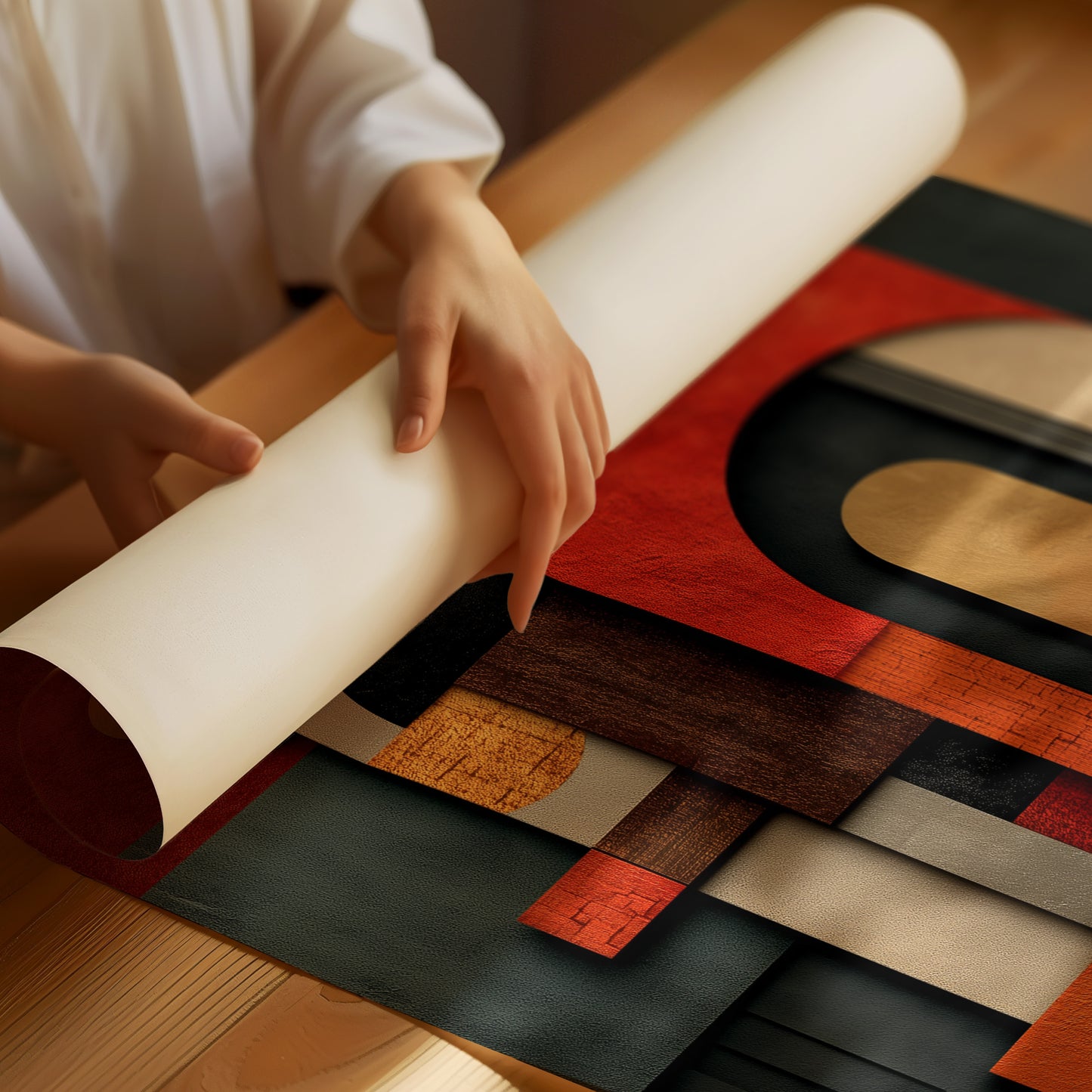 Geometric Rhythms In Autumn Tones