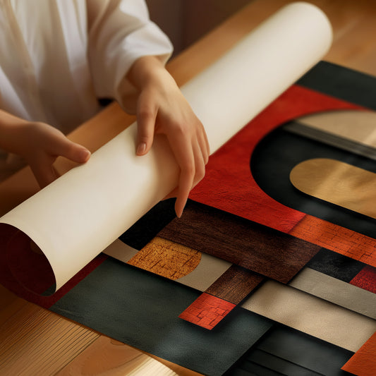 Geometric Rhythms In Autumn Tones