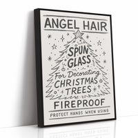 Vintage Holiday Instructions Framed