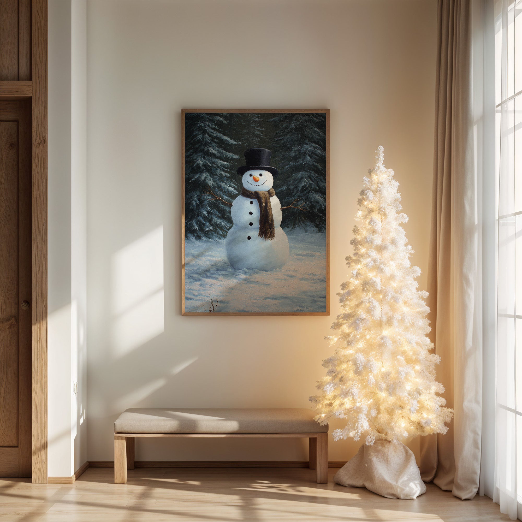 Frost Tales Among Pine Shadows