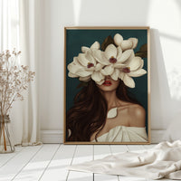 Crowned in Crimson Magnolia