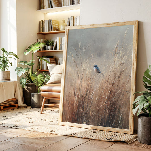 A Moment Among Golden Grasses