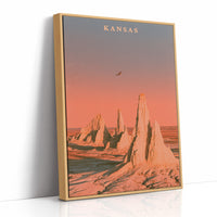 Rock Spires Sunset Prairie