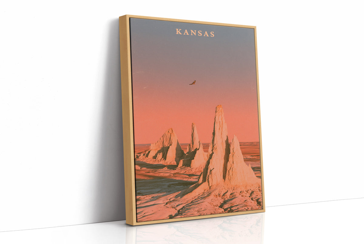 Rock Spires Sunset Prairie