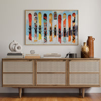 Snow Warriors Line The Lodge Wall