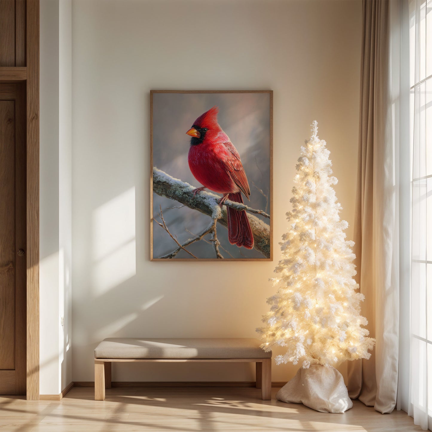 Winter's Scarlet Gift Brings Joy