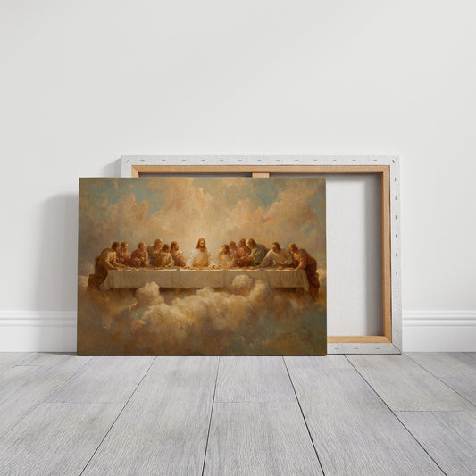 Sacred Gathering Among Golden Clouds