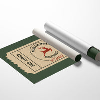 North Pole Express Ticket Print