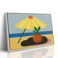Sunshade and Terracotta by the Sea