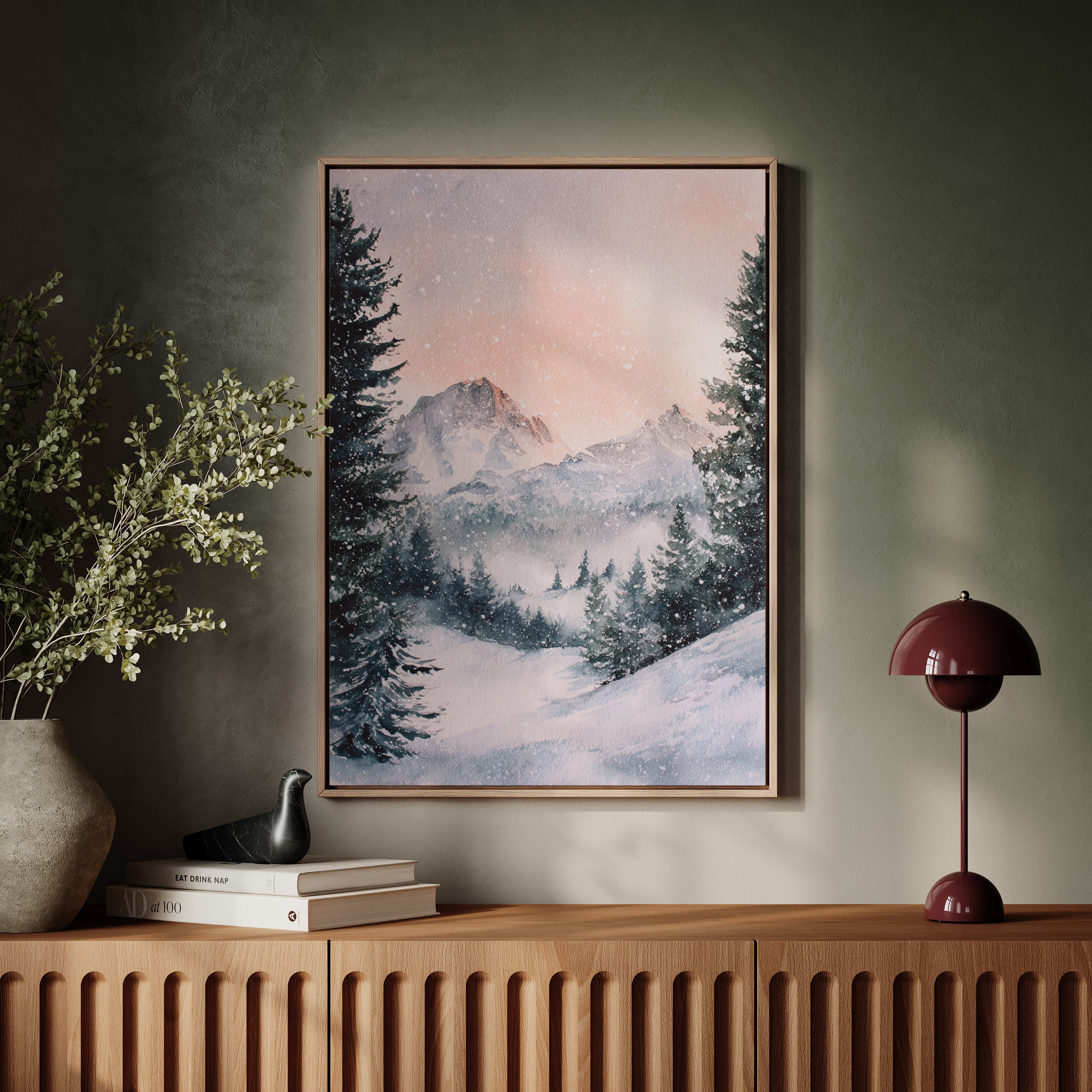 When Mountains Cradle the Snow