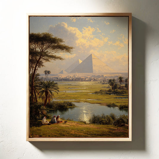 Ancient Pyramids Bathe In Golden Light