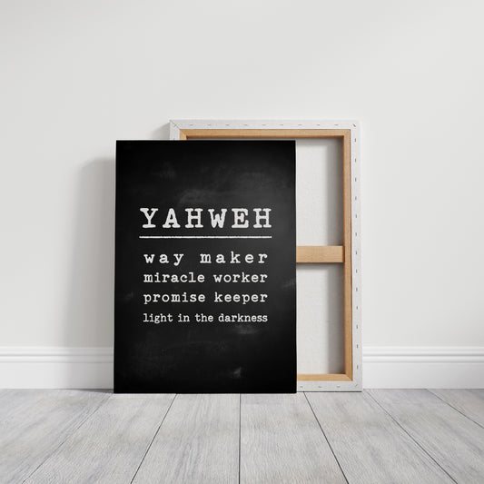 Yahweh Chalkboard Declaration