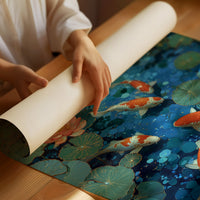 Koi Dance Through Lotus Dreams