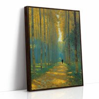 Solitary Journey Through Golden Corridors