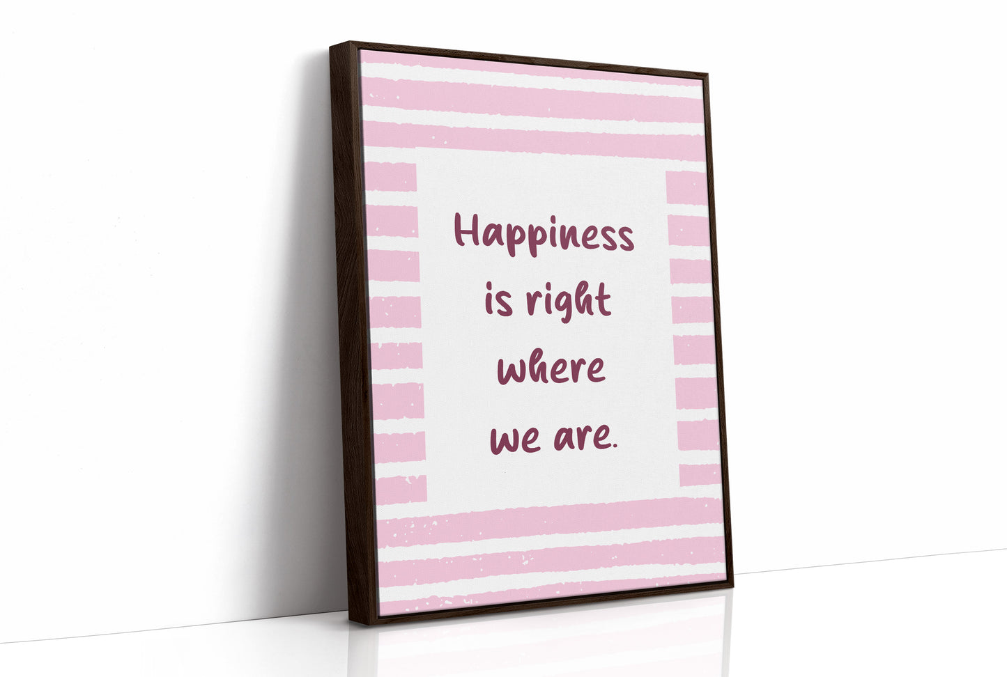 Happiness in Pink Stripes