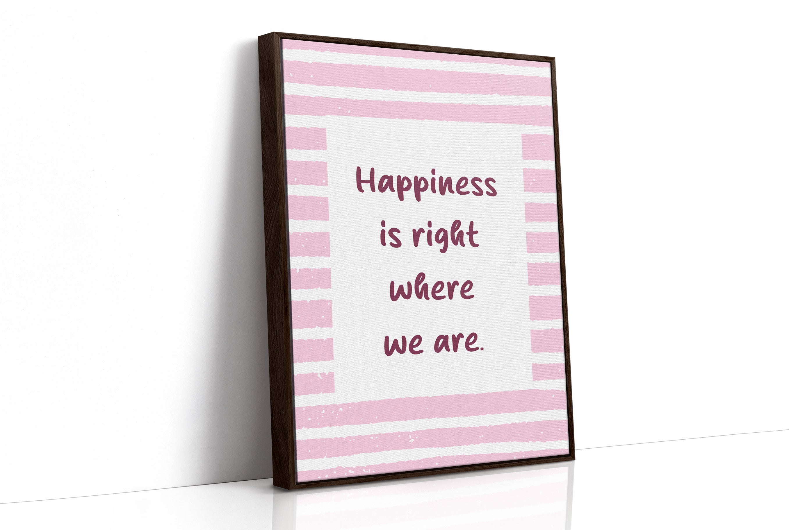 Happiness in Pink Stripes