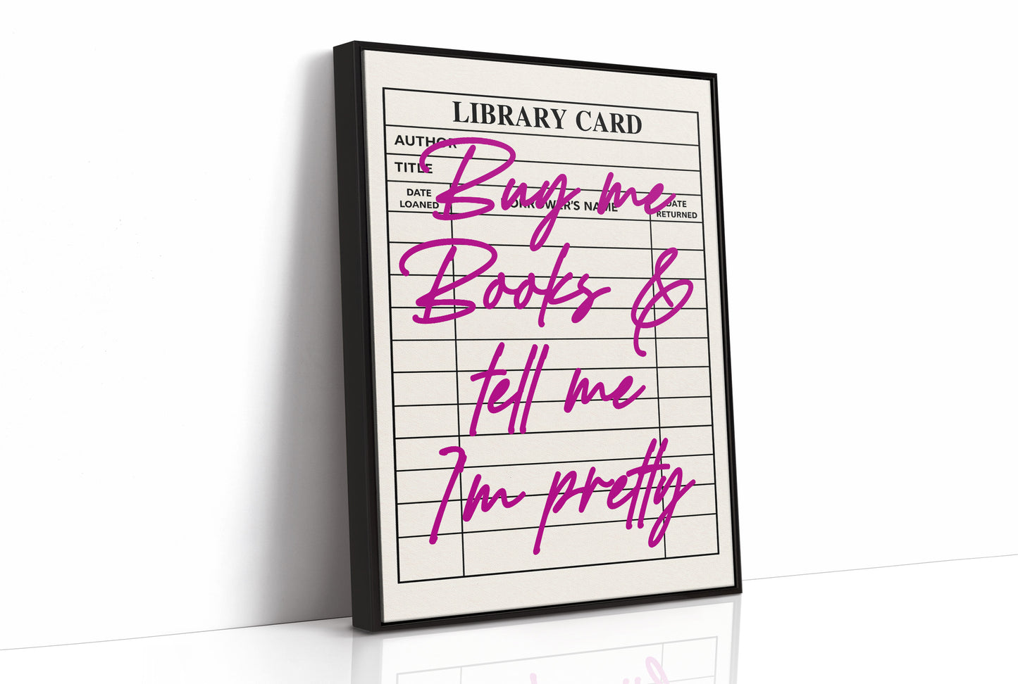 Buy Me Books and Tell Me I'm Pretty, Magenta