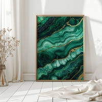Veins of Emerald and Golden Earth