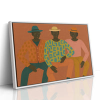 Three Friends in Patterned Harmony