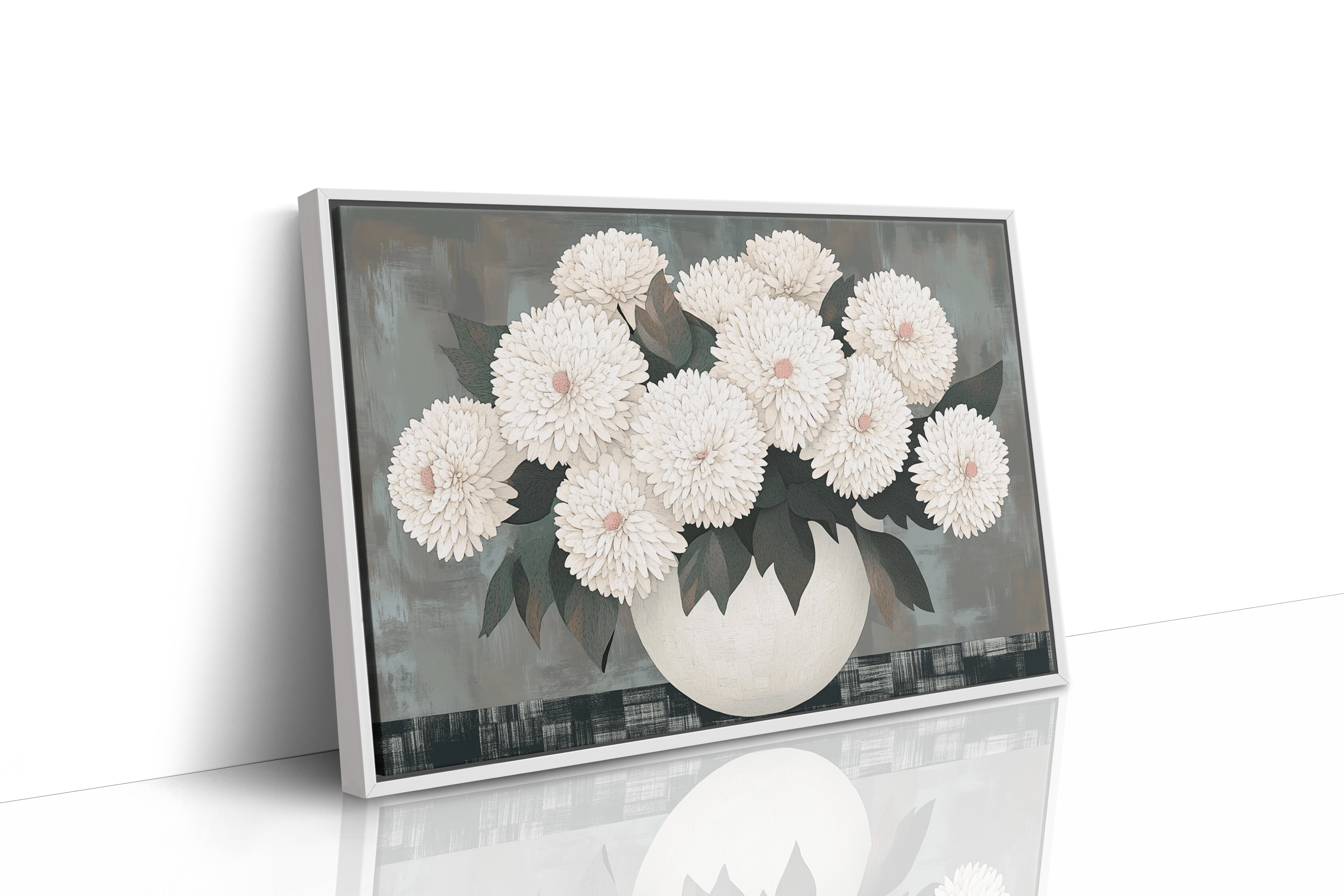 White Chrysanthemums Find Quiet Grace