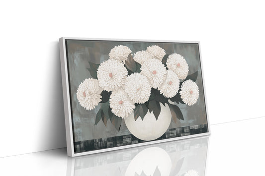 White Chrysanthemums Find Quiet Grace