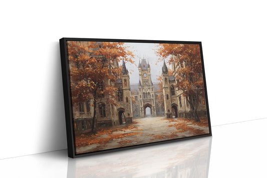 Amber Leaves Frame Ancient Halls