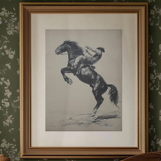 Wild Stallion Dances With Thunder