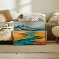 Turquoise Rivers Meet Golden Prairie