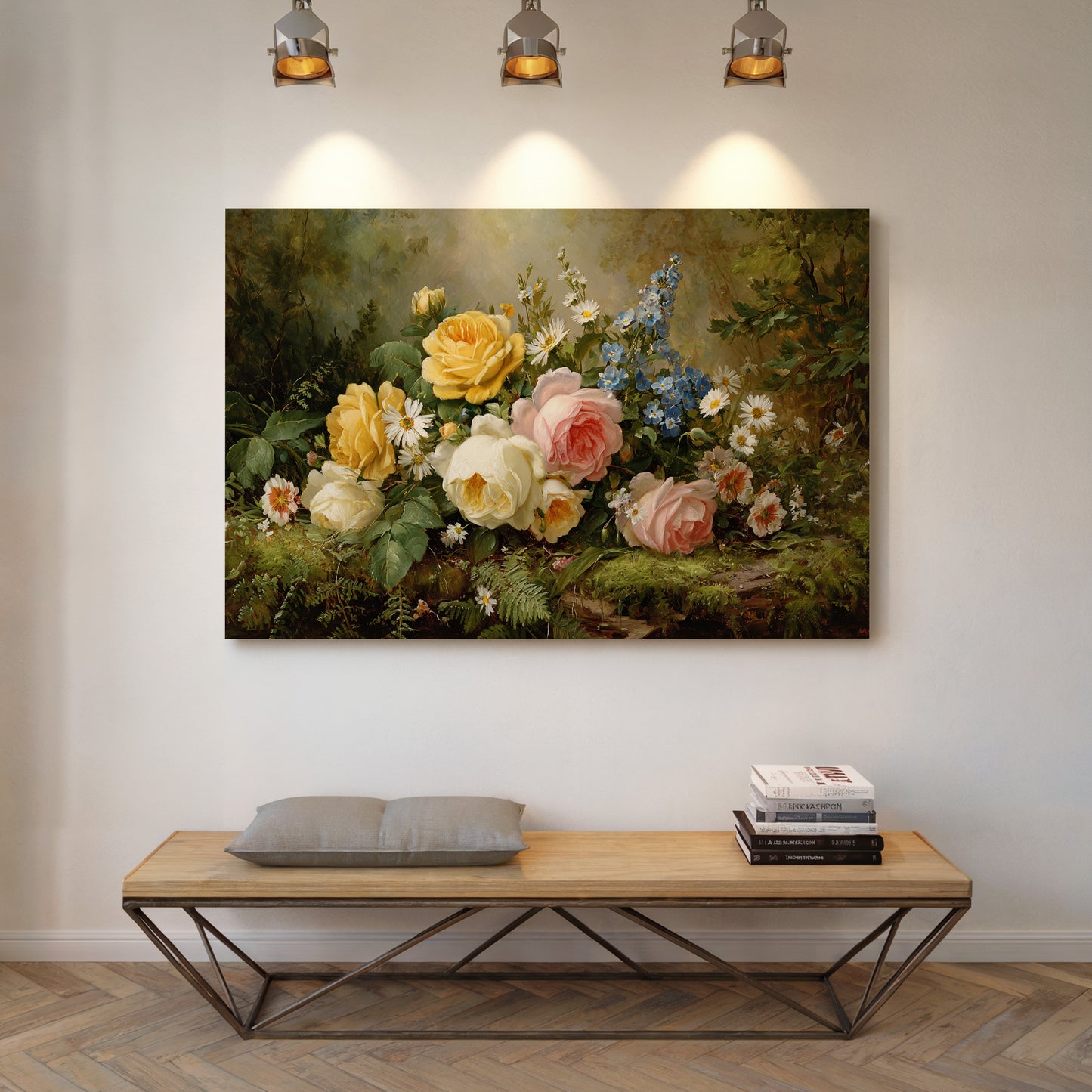 Summer Roses Dance With Wild Daisies