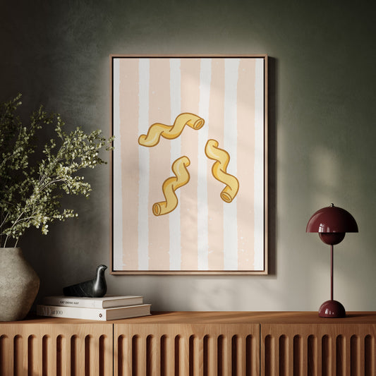 Pasta Dances Through Blush Stripes