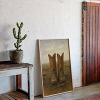 Western Boots Still Life – Cowboy Art Print