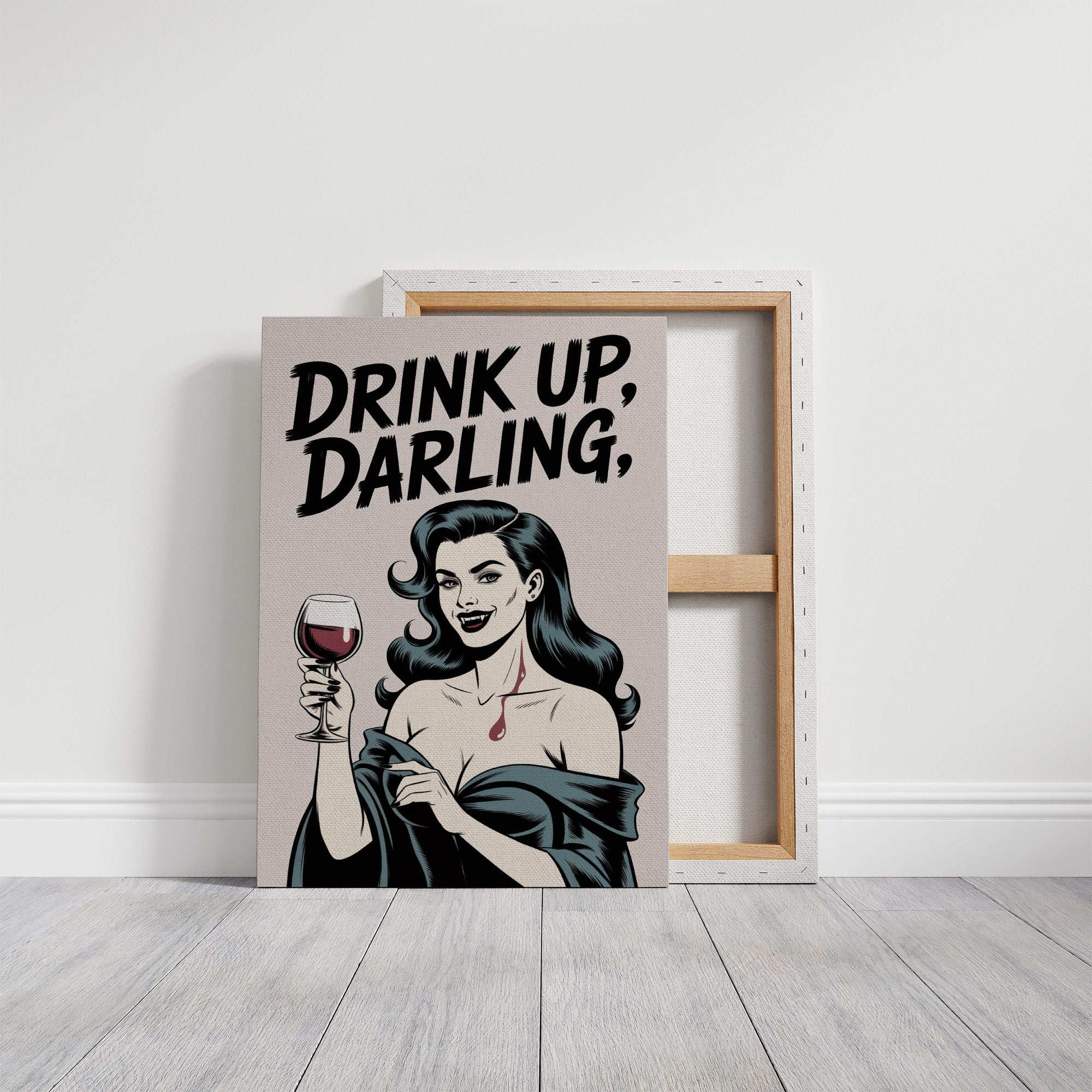 Vintage Vamp Toasts The Night