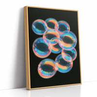 Iridescent Bubble Cluster Glow
