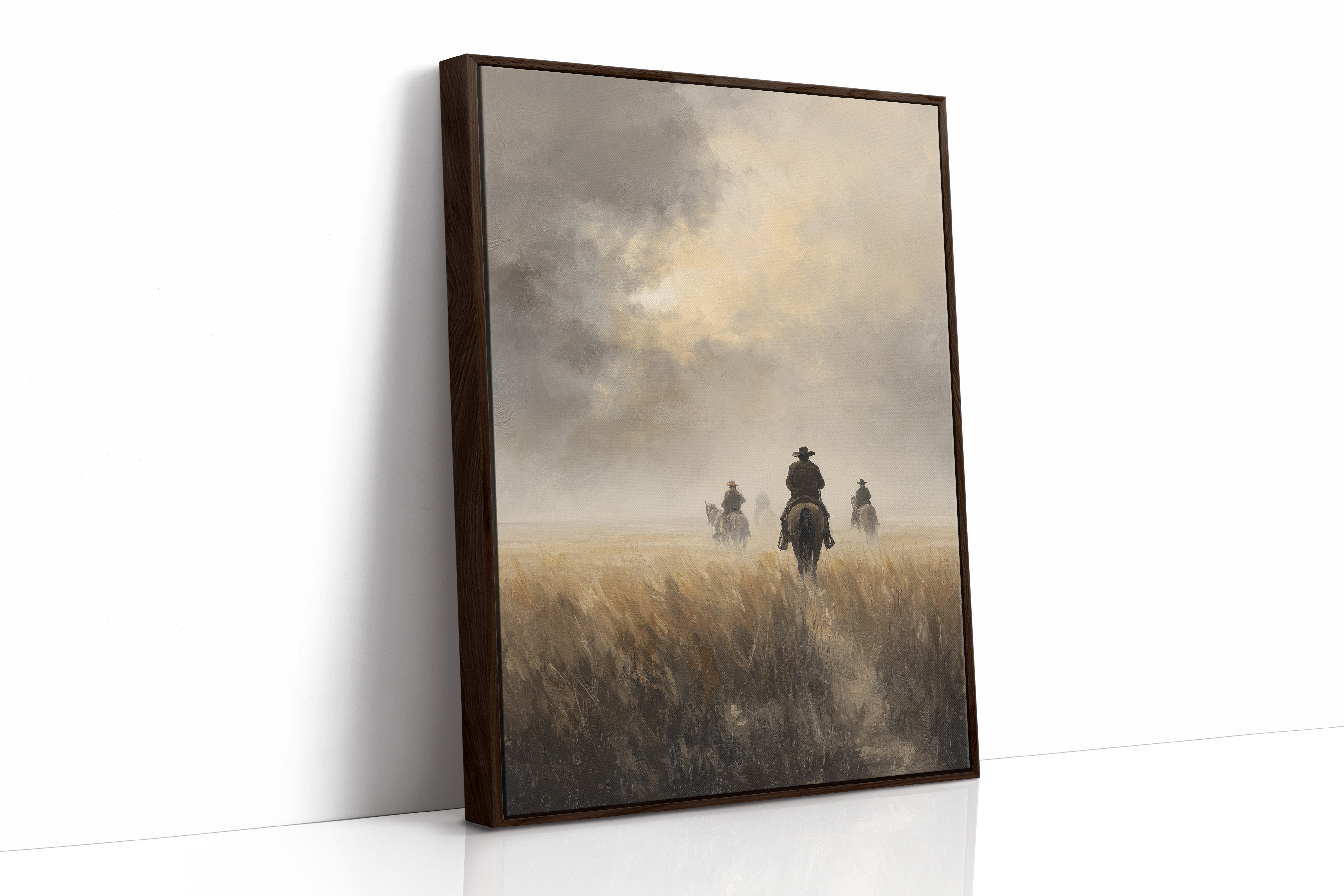 Riders Through Prairie Dusk
