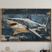 Deep Blue Tales On Weathered Wood