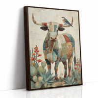 Patchwork Bull With Desert Song