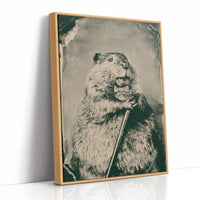 Groundhog Gentleman Tintype Portrait