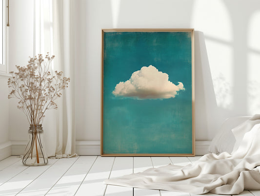 Daydream Cloud Over Turquoise Sky