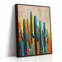 Turquoise Sentinels At Dusk