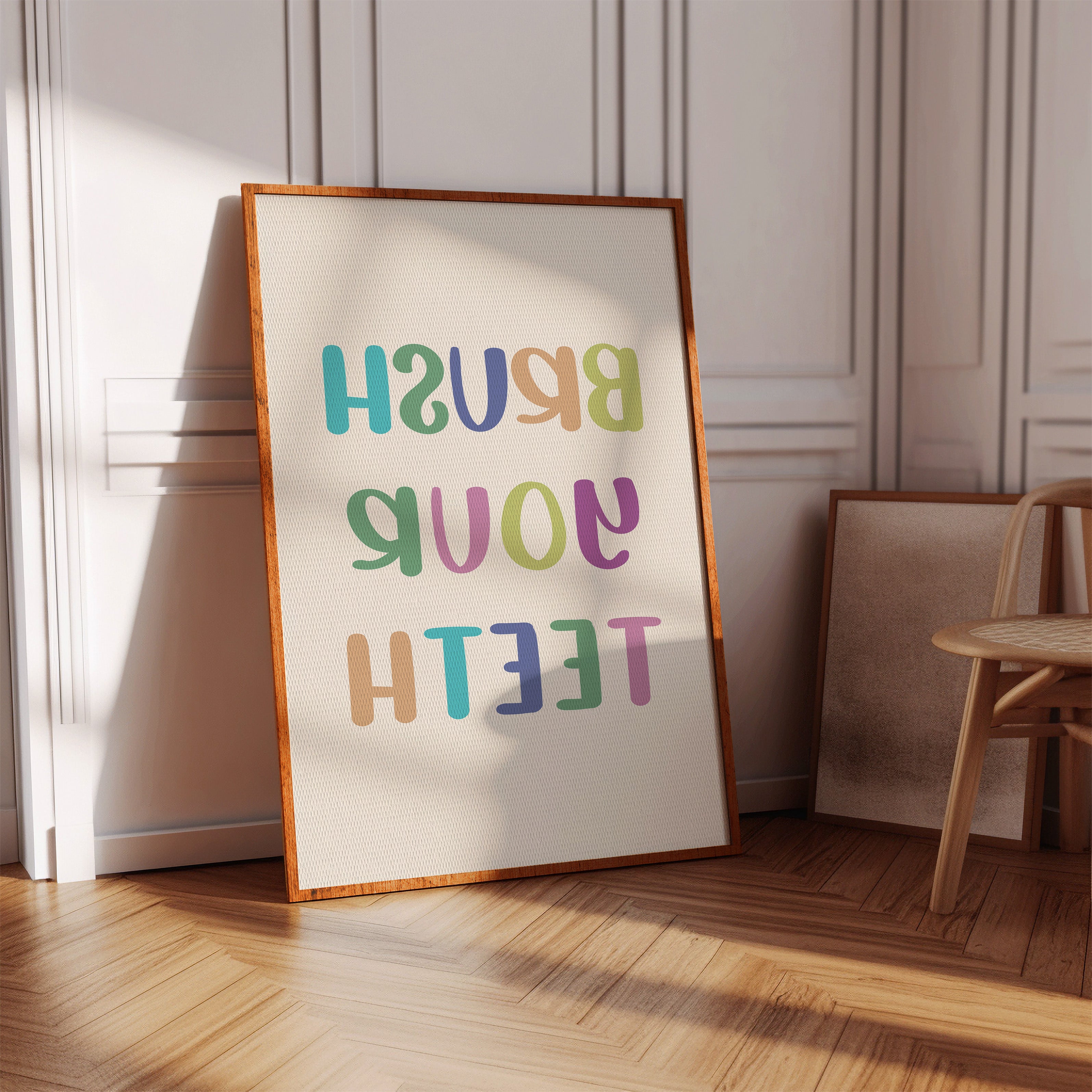 Pastel Letters Dance Like Spring Brush Your Teeth
