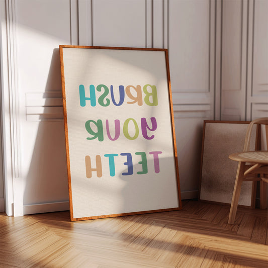 Pastel Letters Dance Like Spring Brush Your Teeth