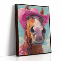 Cowgirl's Steed In Magenta