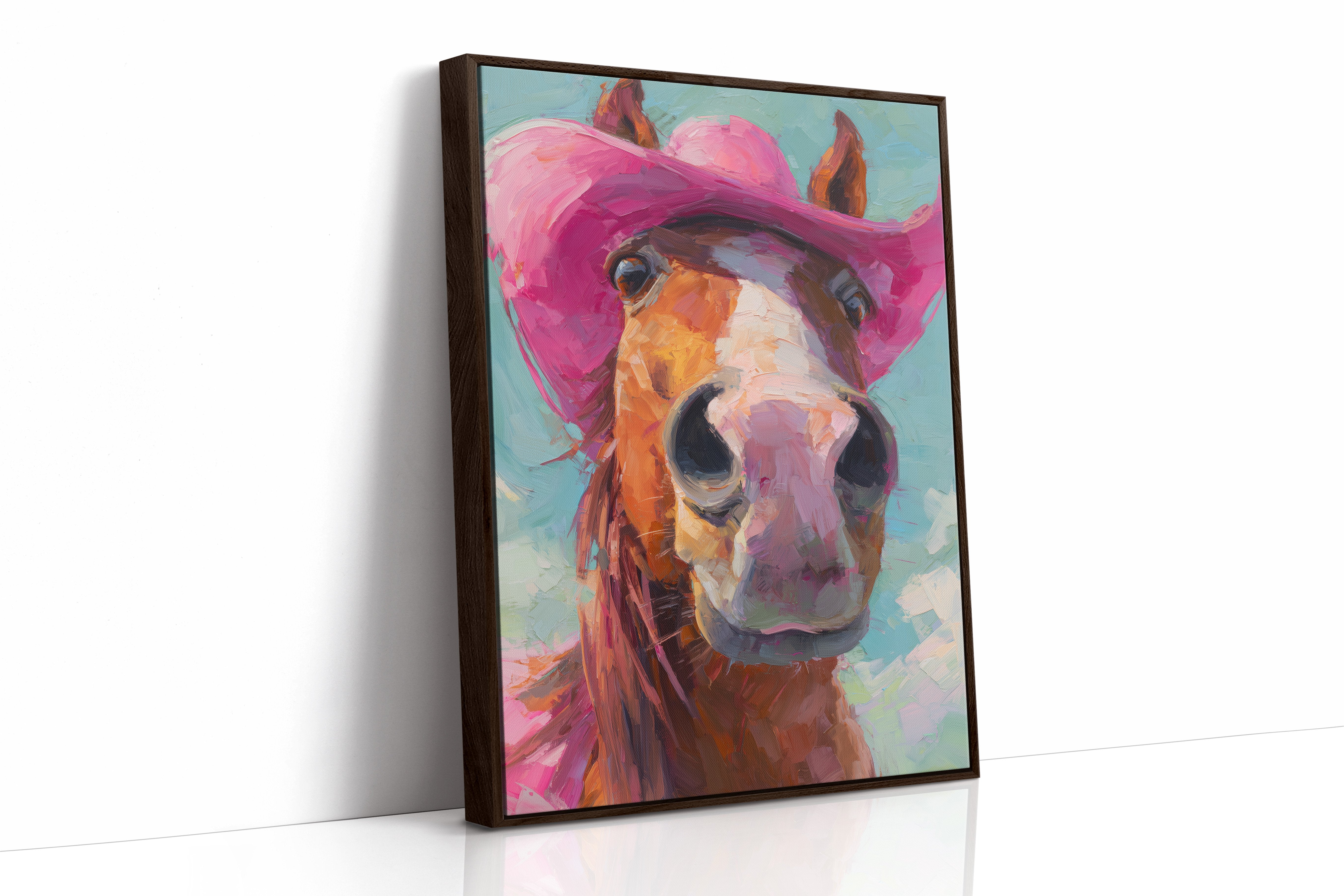 Cowgirl's Steed In Magenta