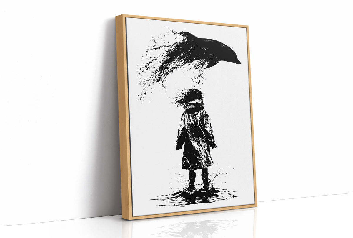 Ink Splash Dolphin Dream