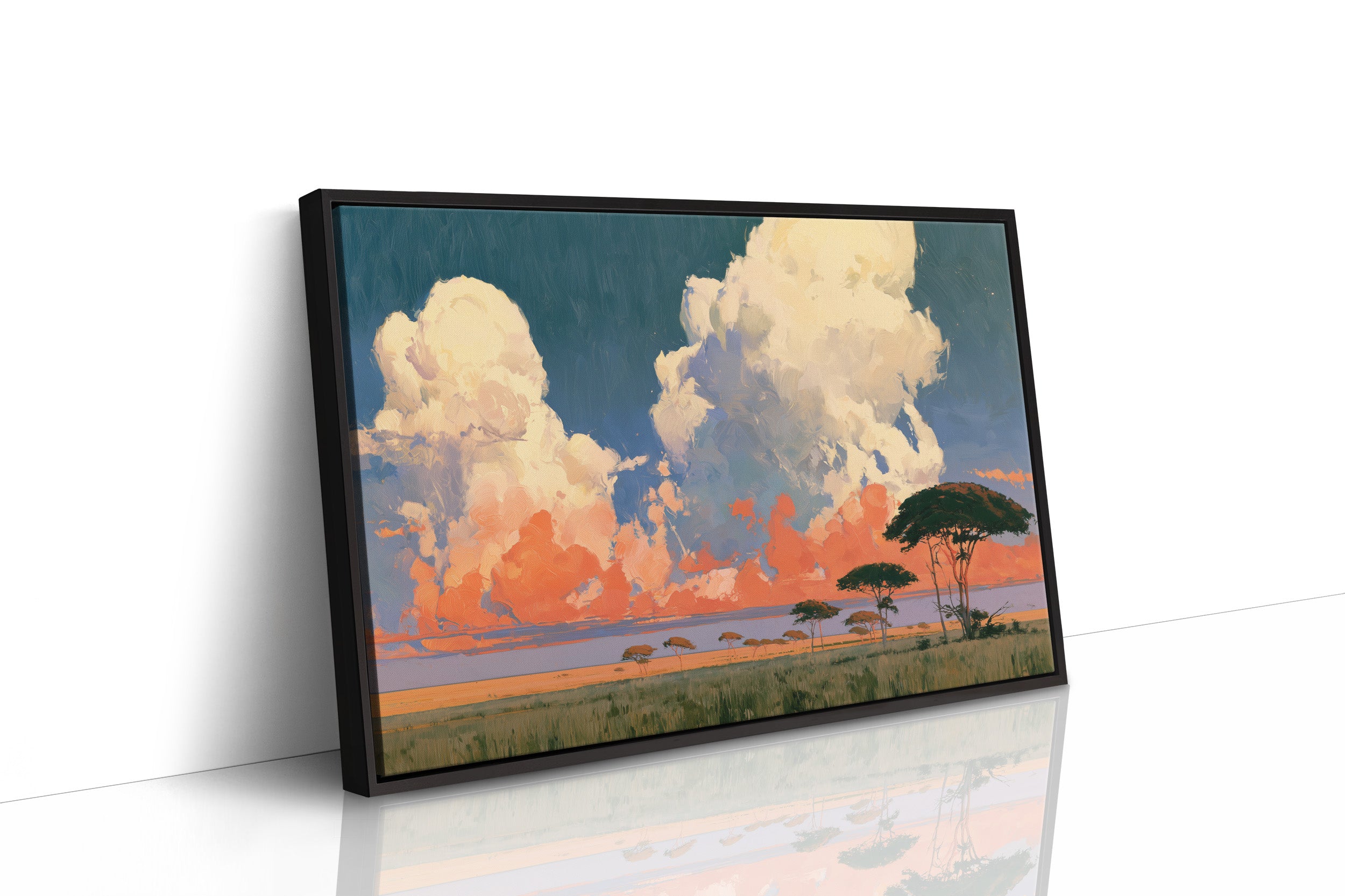 Acacia Under a Blazing Sky
